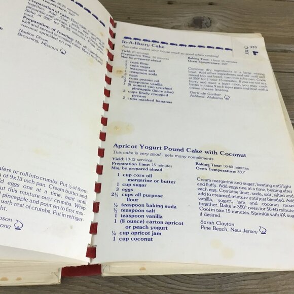 Table Treasures Cookbook Spiral-Bound Vintage NLPGA Recipes Collection 1985 - Picture 12 of 12